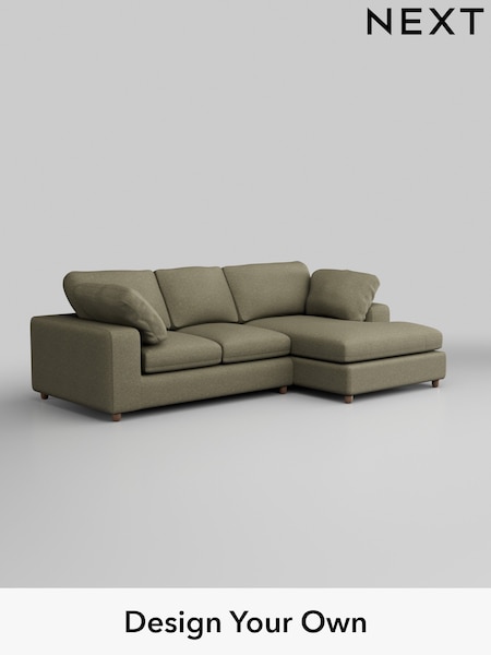 Tweedy Chenille/Mid Moss Green N Premium The Snuggle Grand (H37325) | £2,475