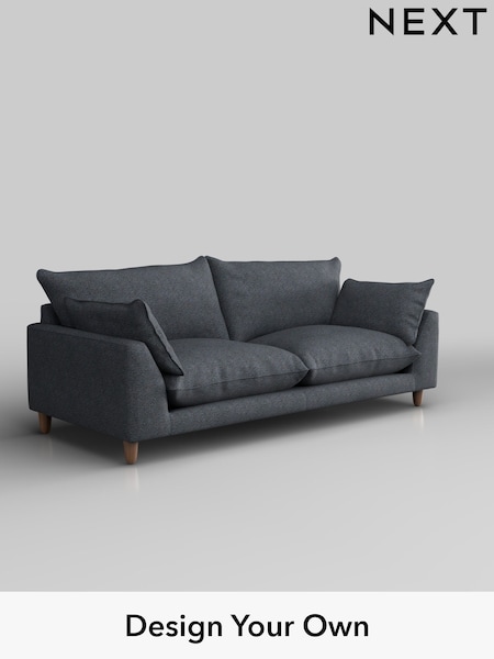 Tweedy Chenille/Navy Blue Noa Deep Relaxed Sit (H37331) | £1,175