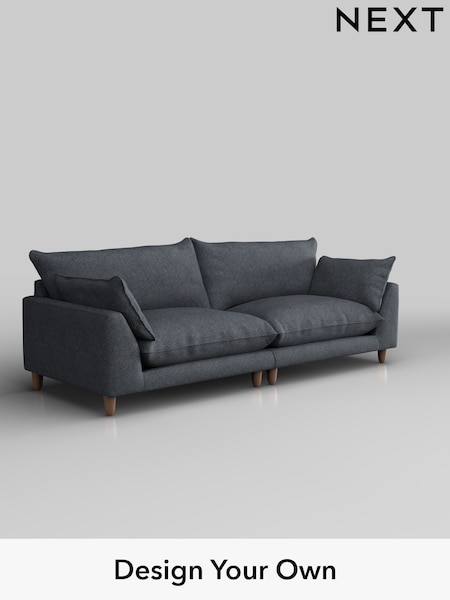 Tweedy Chenille/Navy Blue Noa Deep Relaxed Sit (H37331) | £1,275