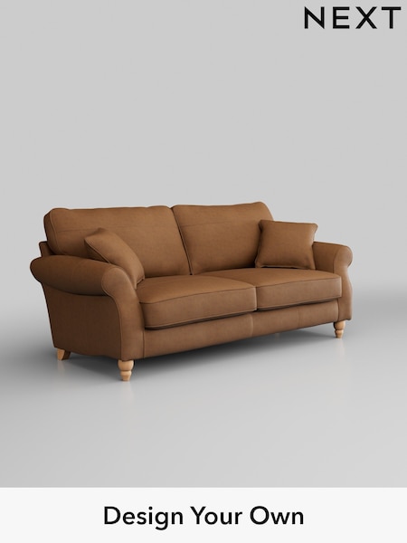 Antiqued Leather/Light Tan Brown Ashford Leather (H37338) | £2,199