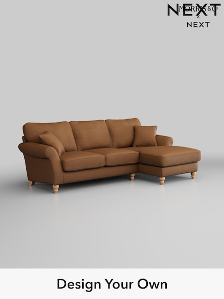 Antiqued Leather/Light Tan Brown Ashford Leather (H37338) | £2,775