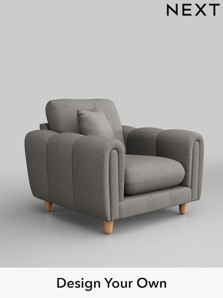 Woven Chenille Easy Clean/Light Grey Odella (H37344) | £875