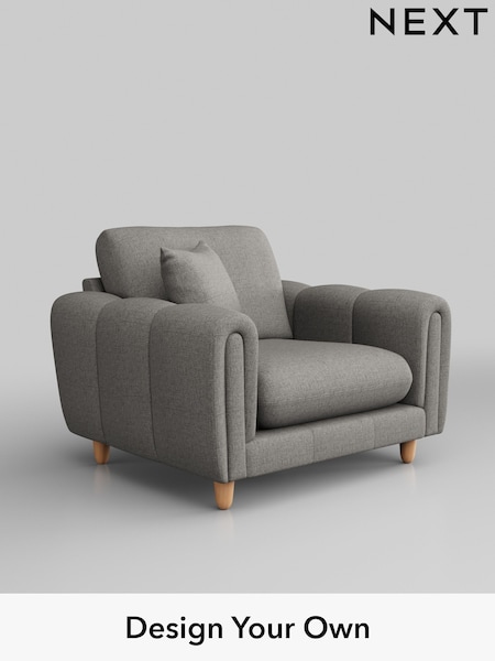 Woven Chenille Easy Clean/Light Grey Odella (H37344) | £975