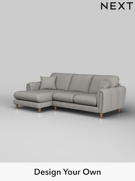 Woven Chenille Easy Clean/Light Grey Odella (H37344) | £1,950