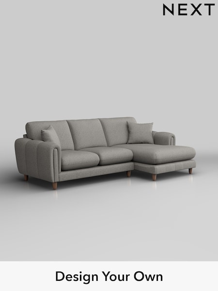 Woven Chenille Easy Clean/Light Grey Odella (H37344) | £1,950