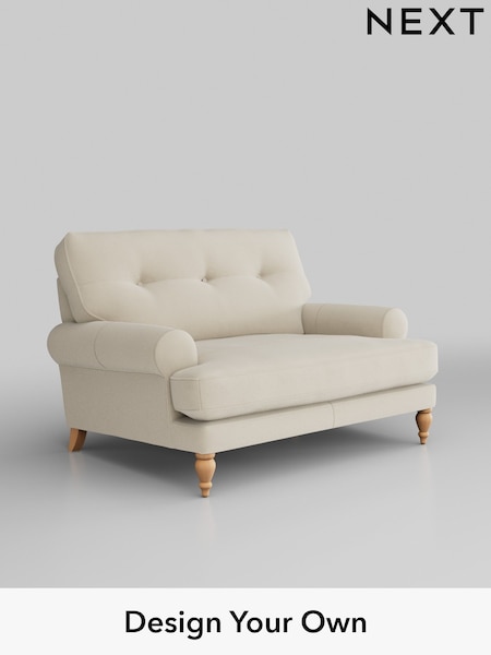 Turin Leather/Cream Erin Buttoned Back Leather Deep Sit (H37353) | £1,599