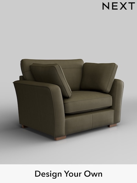 Turin Leather/Moss Green Heath Highback Leather (H37360) | £1,550