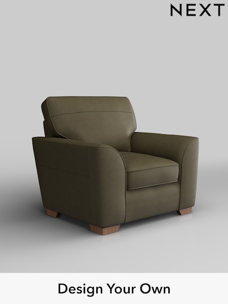 Turin Leather/Moss Green Stamford Leather (H37370) | £1,475