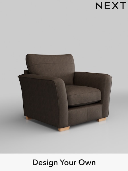 Antiqued Leather/Dark Brown Heath Highback Leather (H37371) | £1,550