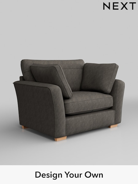 Antiqued Leather/Grey Heath Highback Leather (H37380) | £1,650