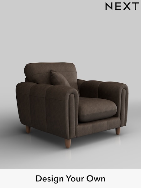 Antiqued Leather/Dark Brown Odella Leather (H37382) | £1,599