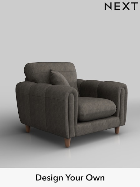 Antiqued Leather/Grey Odella Leather (H37383) | £1,599
