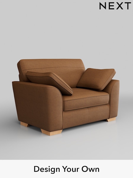Antiqued Leather/Light Tan Brown Stamford Leather (H37391) | £1,675