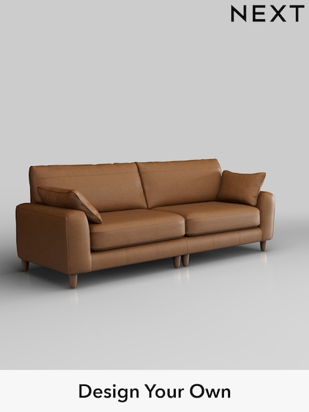 Antiqued Leather/Light Tan Brown Campbell Leather (H37425) | £2,199