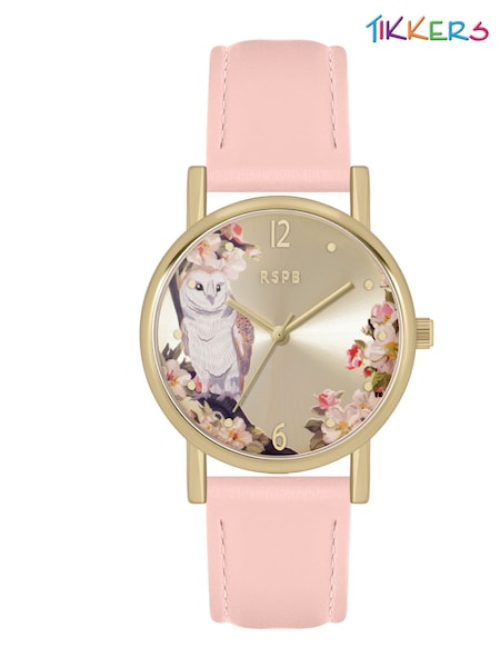 Tikkers Adult Pink RSPB Owl Printed Dial Watch (H37449) | £25
