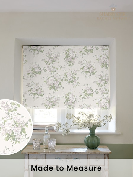 Shabby Chic by Rachel Ashwell® Natural Rose Chintz Made to Measure Roman Blind (H37472) | £89
