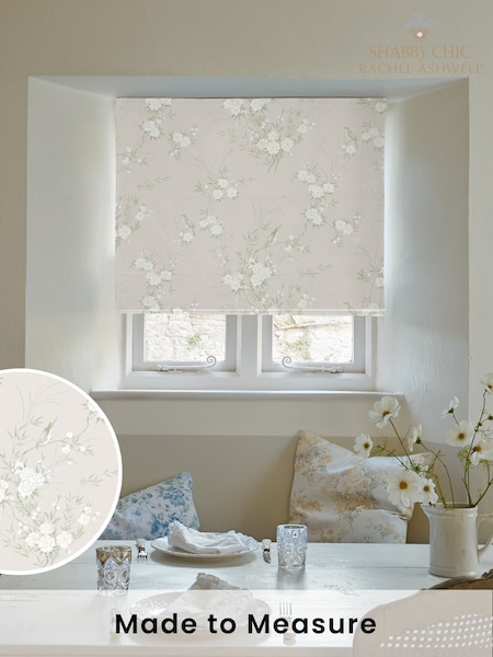 Shabby Chic by Rachel Ashwell® Natural Bird Chinoiserie Made to Measure Roman Blind (H37473) | £79