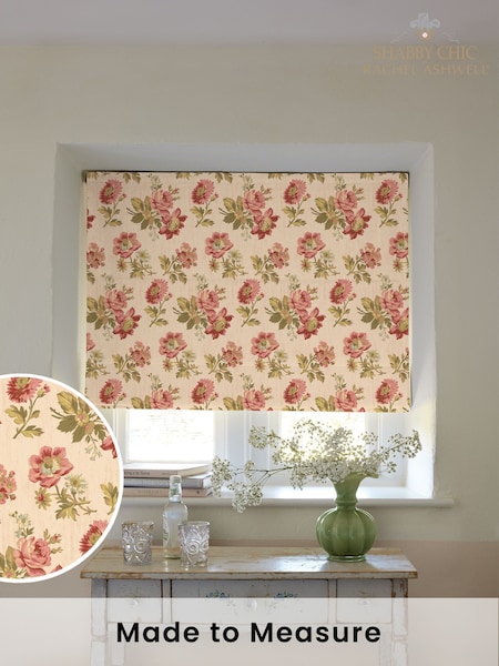 Shabby Chic by Rachel Ashwell® Vintage Pink Eloise Made to Measure Roman Blind (H37480) | £89