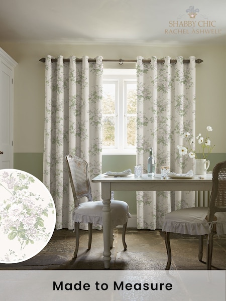 Shabby Chic by Rachel Ashwell® Natural Rose Chintz Made to Measure Curtains (H37490) | £109