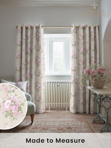 Shabby Chic by Rachel Ashwell® Pink Rose Chintz Made to Measure Curtains (H37492) | £109