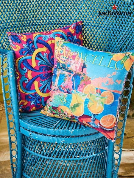 Joe Browns Yellow Reversible Limoncello Outdoor Garden Cushion (H37737) | £30