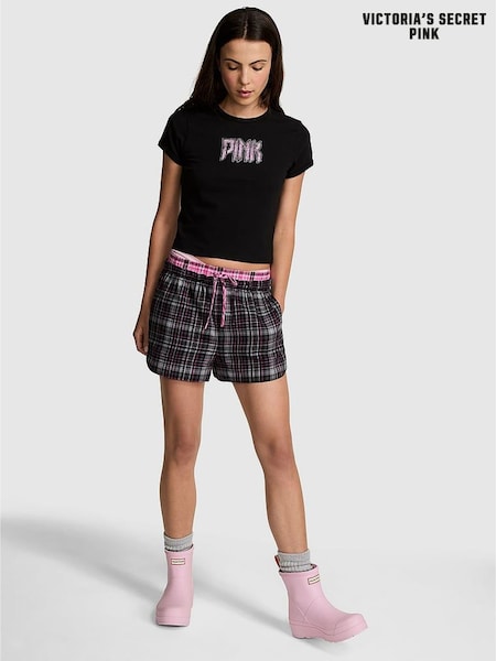 Victoria's Secret PINK Black Boyfriend Pyjama Bottoms (H37809) | £29