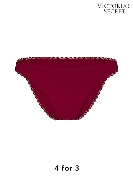 Victoria's Secret Fresh Jam Purple Bikini Lace Trim Knickers (H37830) | £9