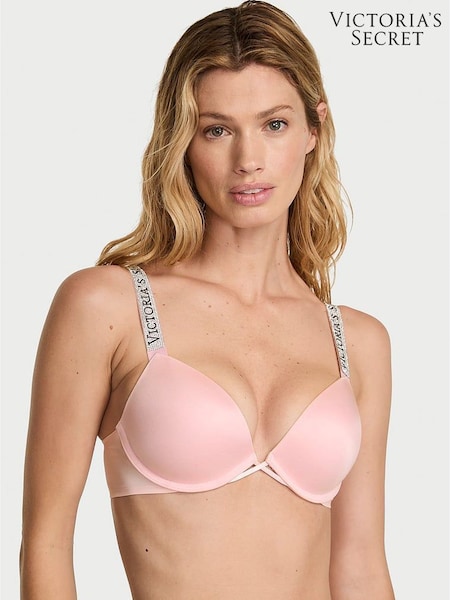 Victoria's Secret Angel Pink Push Up Shine Strap Bra (H37847) | £59