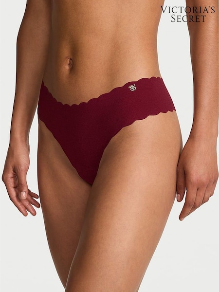 Victoria's Secret Sangria Red Thong Scalloped Knickers (H37856) | £9