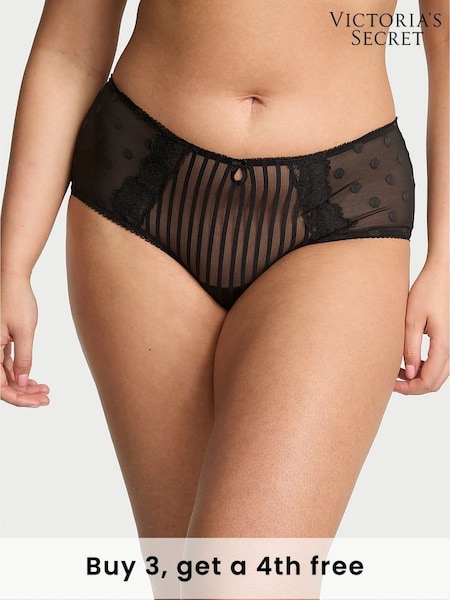 Victoria's Secret Black Cheeky Sheer Knickers (H37857) | £9