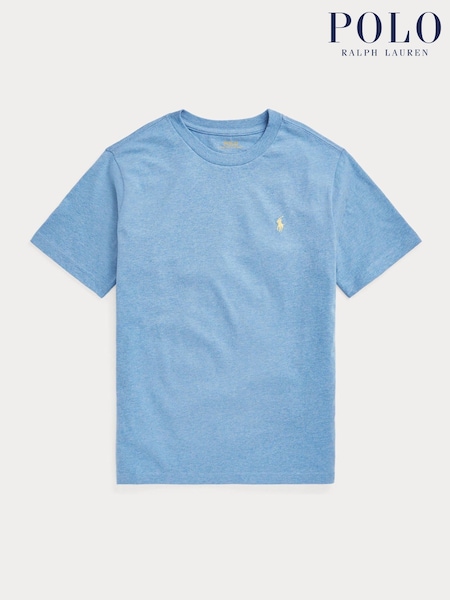 Polo Ralph Lauren Blue Boys Cotton Jersey T-Shirt (H37918) | £42 - £45