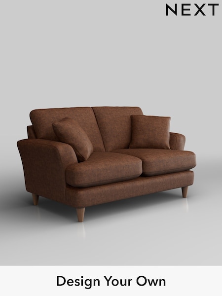 Monza Faux Leather Easy Clean/Chestnut Brown Conway Relaxed Sit (H37934) | £1,150
