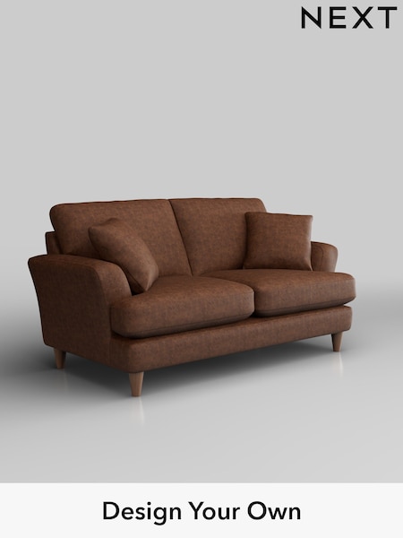 Monza Faux Leather Easy Clean/Chestnut Brown Conway Relaxed Sit (H37934) | £1,250
