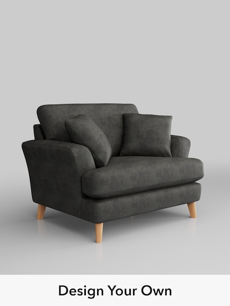 Monza Faux Leather Easy Clean/Dark Grey Conway Relaxed Sit (H37935) | £975