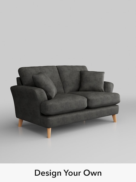 Monza Faux Leather Easy Clean/Dark Grey Conway Relaxed Sit (H37935) | £1,150