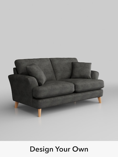 Monza Faux Leather Easy Clean/Dark Grey Conway Relaxed Sit (H37935) | £1,250