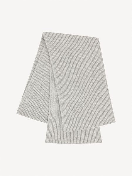 John Smedley Grey Stark Casmere Merino Blend Scarf (H37995) | £160
