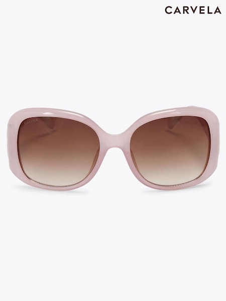 Carvela Oversized Pink C Sunglasses (H39083) | £69