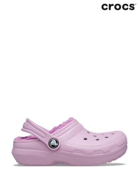 Crocs Purple Kids Classic Lined Clogs (H39101) | £50