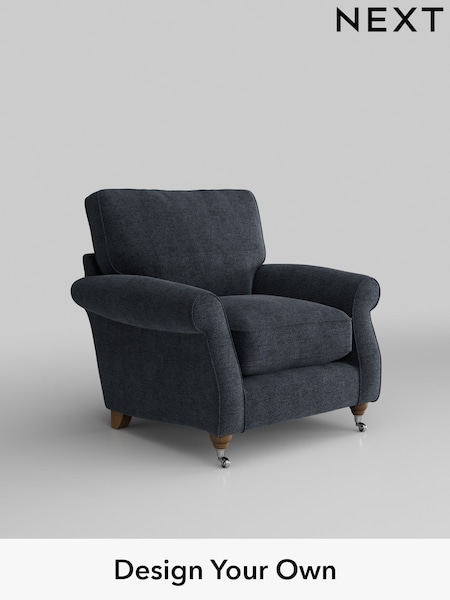 Boucle Chenille/Dark Slate Blue Ashford Relaxed Sit (H39203) | £925