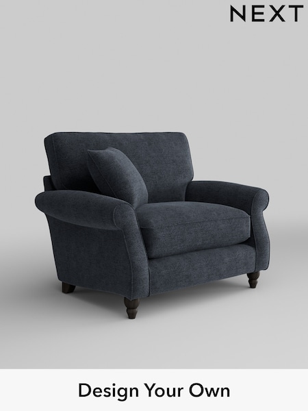 Boucle Chenille/Dark Slate Blue Ashford Relaxed Sit (H39203) | £1,025
