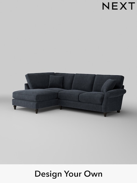 Boucle Chenille/Dark Slate Blue Ashford Relaxed Sit (H39203) | £2,075