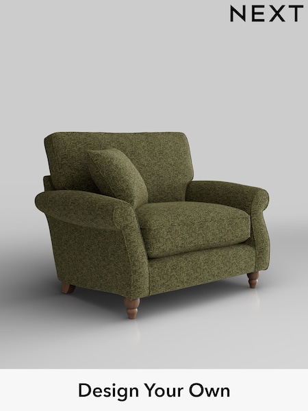 Chunky Chenille/Dark Moss Green Ashford Relaxed Sit (H39213) | £1,025
