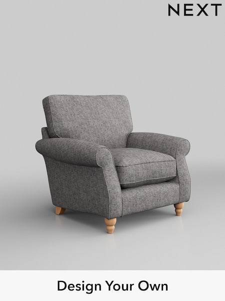 Chunky Boucle Easy Clean/Light Grey Ashford Relaxed Sit (H39215) | £925