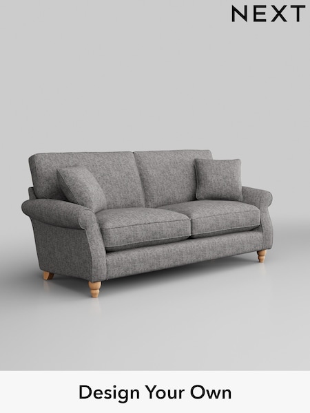 Chunky Boucle Easy Clean/Light Grey Ashford Relaxed Sit (H39215) | £1,425
