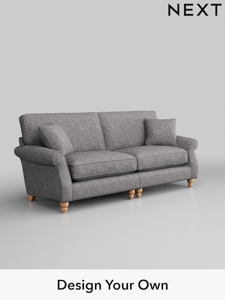 Chunky Boucle Easy Clean/Light Grey Ashford Relaxed Sit (H39215) | £1,525
