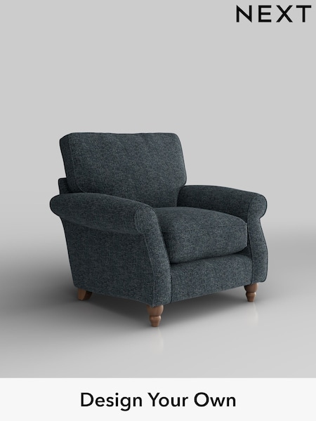 Chunky Chenille/Dark Navy Blue Ashford Relaxed Sit (H39221) | £925