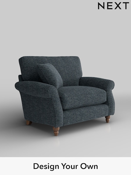 Chunky Chenille/Dark Navy Blue Ashford Relaxed Sit (H39221) | £1,025