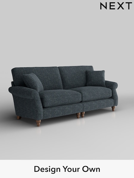 Chunky Chenille/Dark Navy Blue Ashford Relaxed Sit (H39221) | £1,525