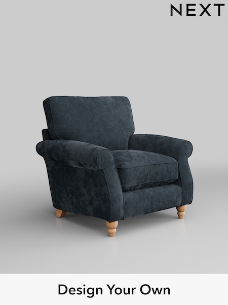 Distressed Velour/Midnight Blue Ashford Relaxed Sit (H39237) | £925